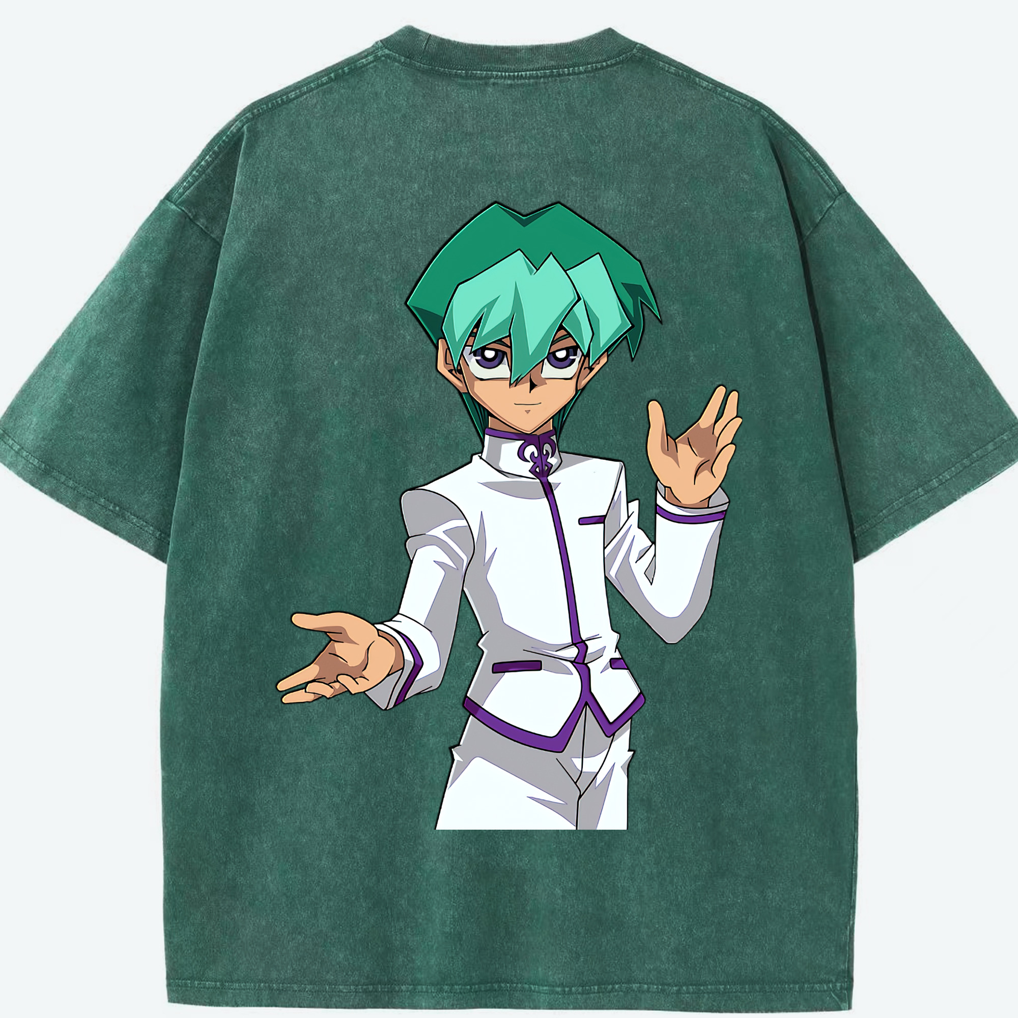 （画像用） 遊☆戯☆王 Yu-Gi-Oh! 綿100% ヴィンテージ風 半袖Tシャツ（背面プリント）
